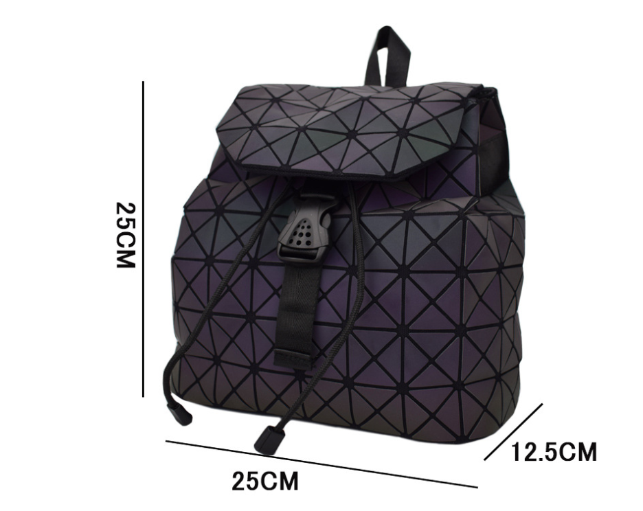 Geometric Holographic Reflective Backpack