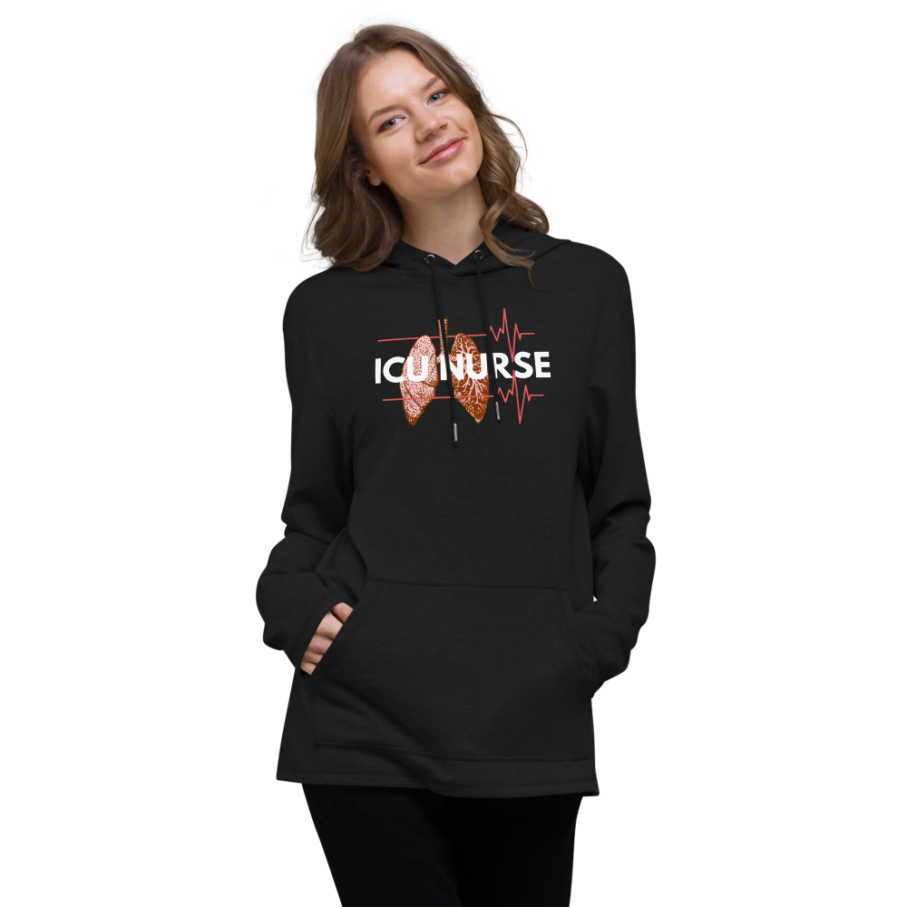 ICU Nurse Unisex Lightweight Hoodie