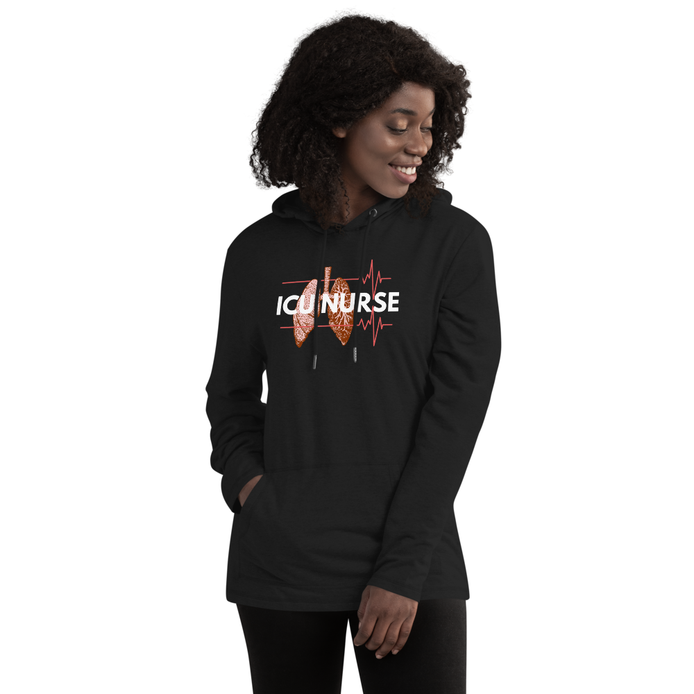 ICU Nurse Unisex Lightweight Hoodie