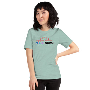 I Can't Talk Right Now I'm Doing Hot Nurse Stuff Tee XL Heather Prism Dusty Blue | Peachy Sunday