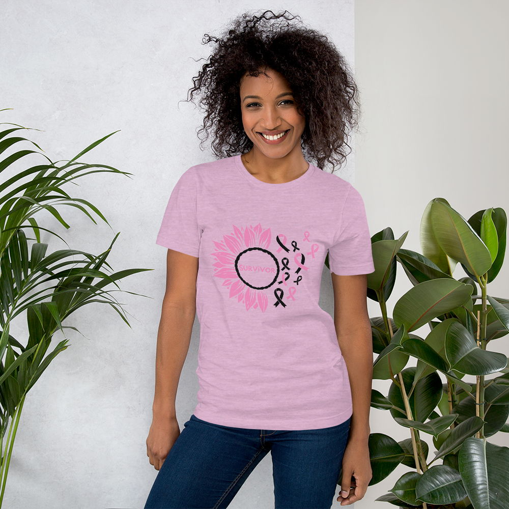 Breast Cancer Awareness| Breast Cancer Survivor| Pink Ribbon Breast Cancer Gifts Short-Sleeve Unisex T-Shirt